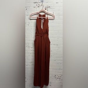 EUC LUSH JUMPSUIT SIZE SMALL IN COPPER